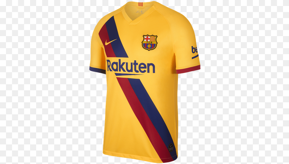 Barcelona Fc Away Kit, Clothing, Shirt, Jersey, T-shirt Free Png Download