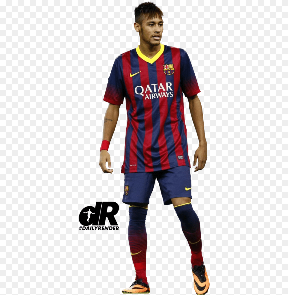 Barcelona Fc Neymar, Boy, Shirt, Person, Male Free Png Download