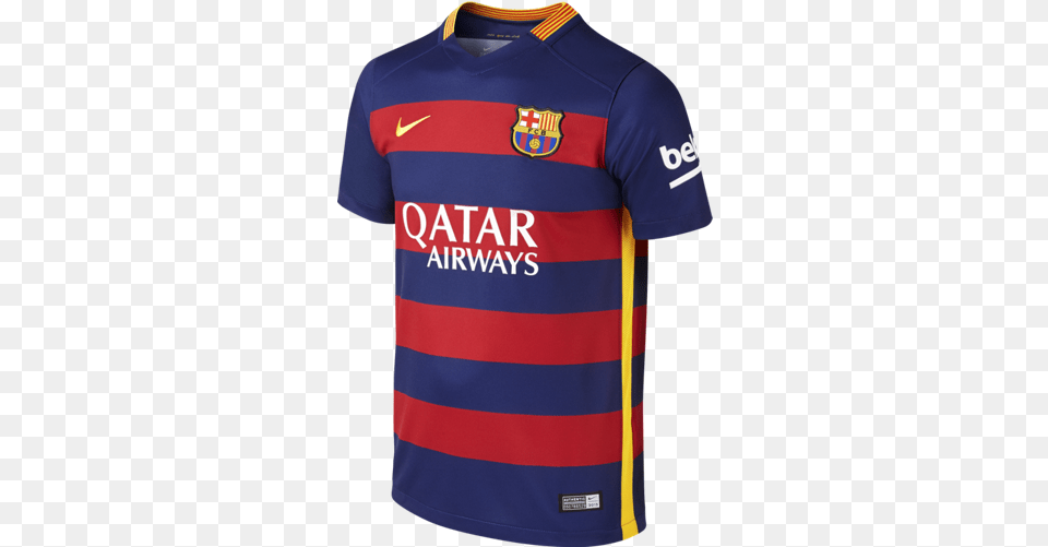 Barcelona Home Kit 2015, Clothing, Shirt, Jersey, T-shirt Free Png