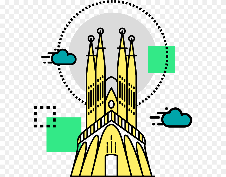Barcelona Icono, Architecture, Building, Cathedral, Church Png Image