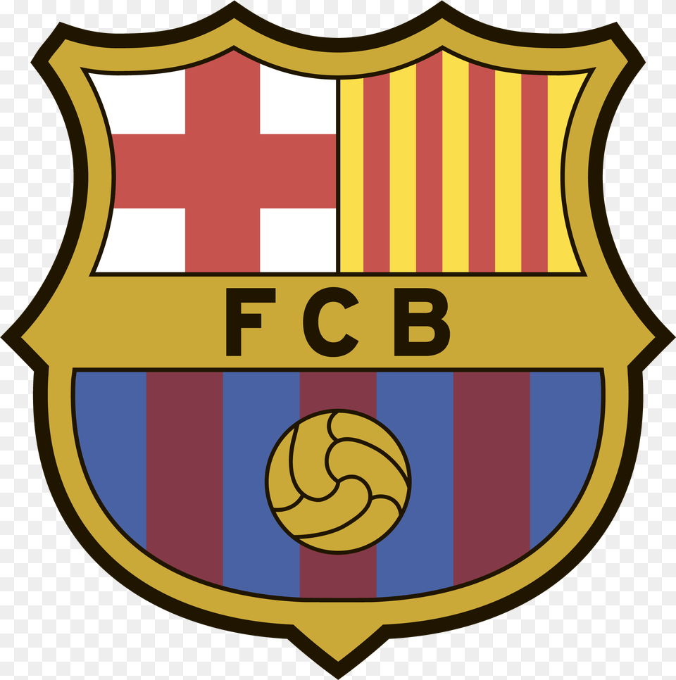 Barcelona Logo Barcelona Logo, Badge, Symbol, Armor, Shield Png Image