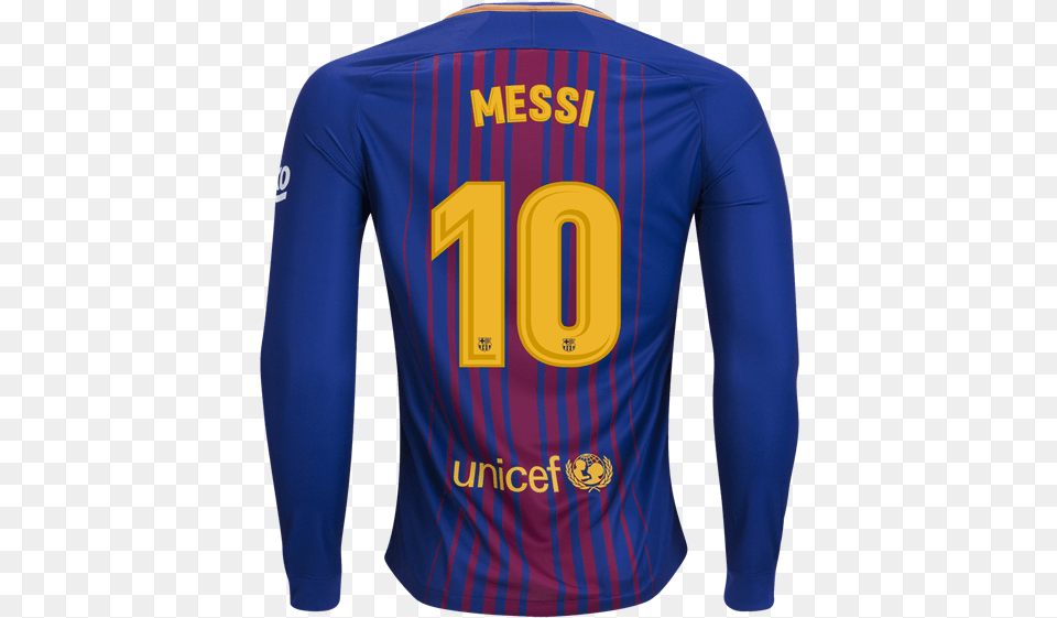 Barcelona Long Sleeve Jersey 2018 Coutinho, Clothing, Shirt, Long Sleeve Free Png