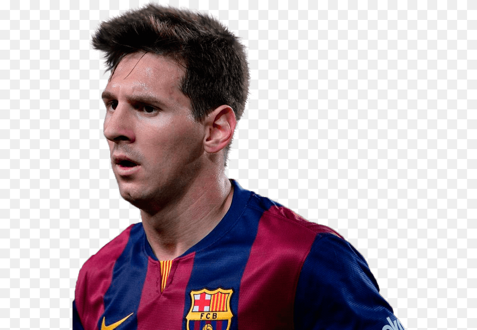 Barcelona Messi Messi Pic 2014 Face, Adult, Person, Neck, Man Free Png