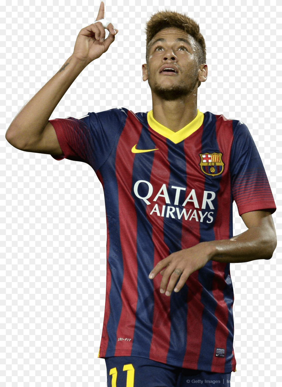 Barcelona Neymar Neymar With No Background, Adult, Shirt, Person, Man Free Png