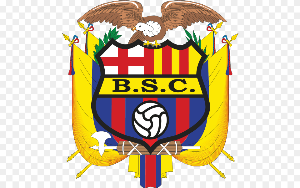 Barcelona Sporting Club Logo Download Ecuador Coat Of Arms, Symbol, Animal, Bird, Emblem Png Image