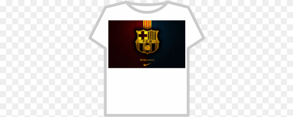 Barcelona T Shirt Roblox Ropa, Clothing, T-shirt, Logo, Symbol Free Png