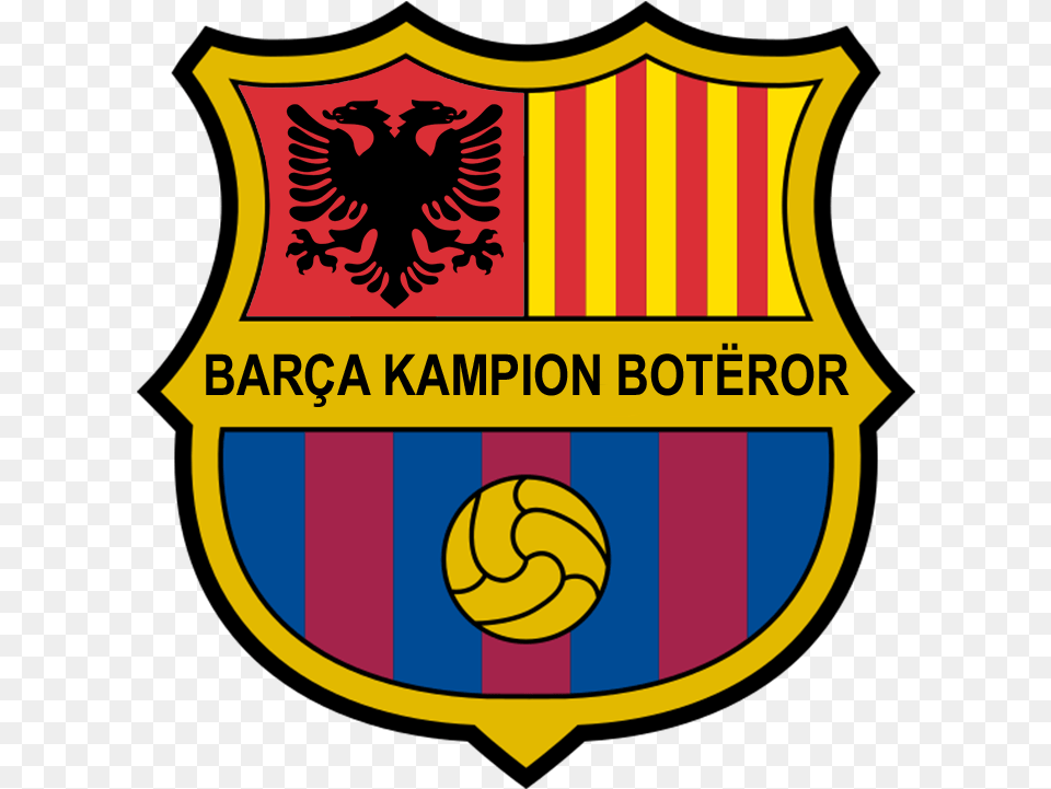 Barcelona Url Logo 2017 Clipart Transparent Barcelona Logo, Badge, Symbol, Animal, Bird Png Image