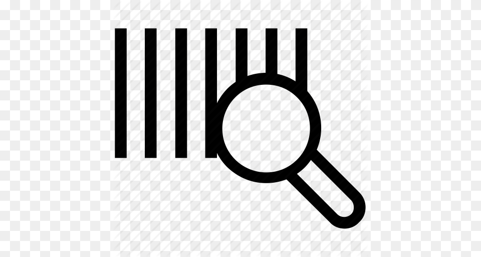 Barcode Barcode Magnifying Product Code Upc Upc Code Icon, Cutlery, Fork Png