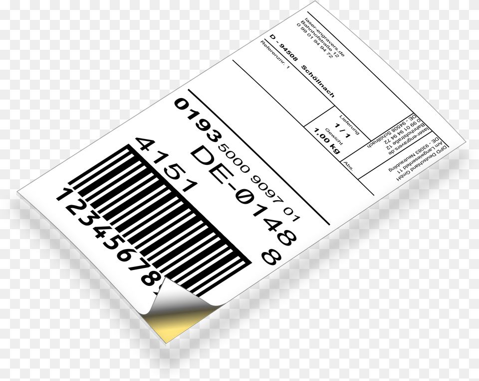 Barcode Ticket Label, Paper, Text, Business Card, Document Png Image