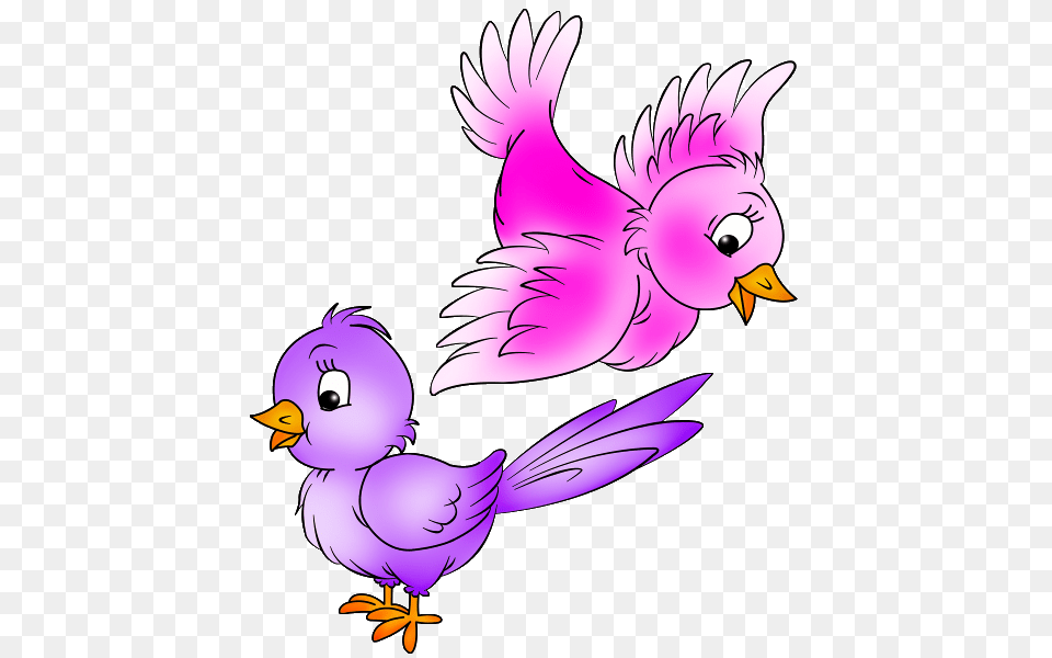 Bard Drawing Tropical Bird Picture Cartoon Adorable Cartoon Bird Drawing, Purple, Animal Free Png Download