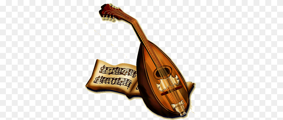 Bard Lute Transparent Bard Lute, Mandolin, Musical Instrument Free Png Download