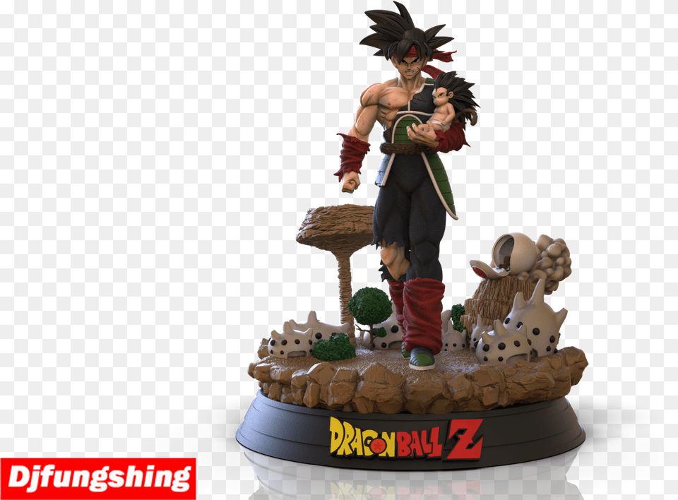 Bardock, Baby, Figurine, Person, Dessert Png