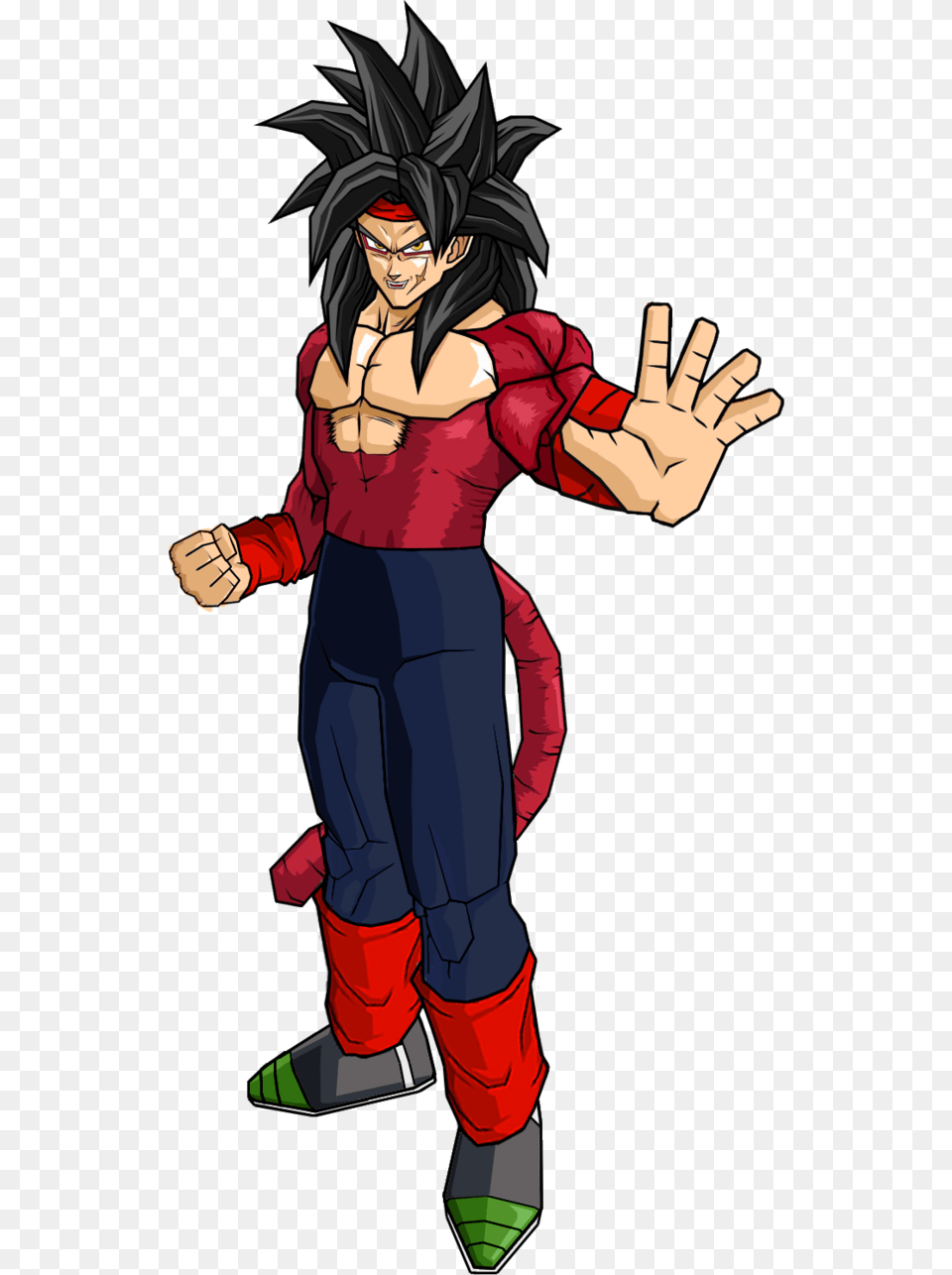 Bardock Ssj4 V3 By Db Own Universe Arts D4jicp5 Dragon Ball Z Bardock Super Saiyan, Book, Comics, Publication, Person Png Image