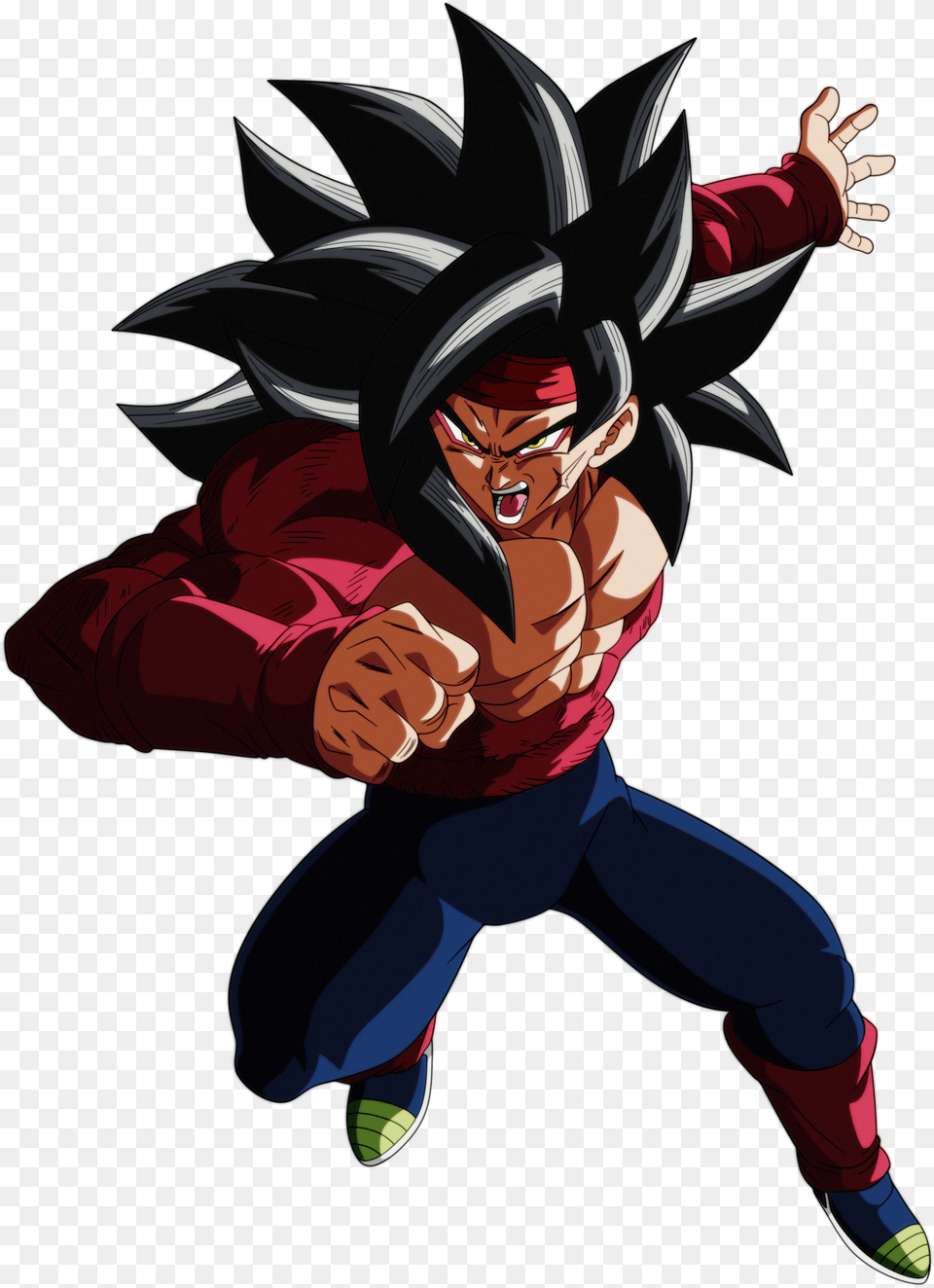 Bardock Transparent Picture Super Dragon Ball Heroes Bardock, Book, Comics, Publication, Baby Free Png Download