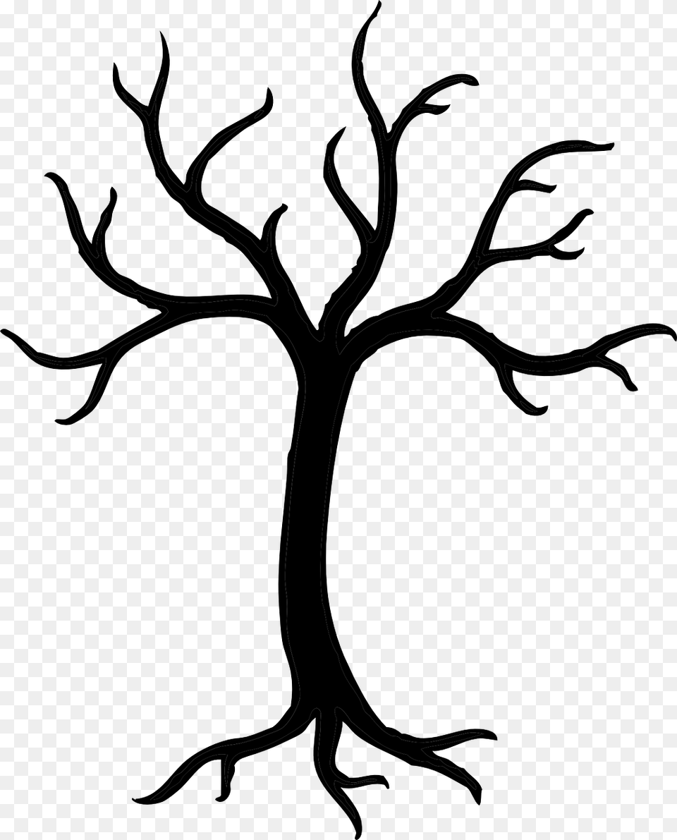 Bare Tree Clip Art, Gray Free Png
