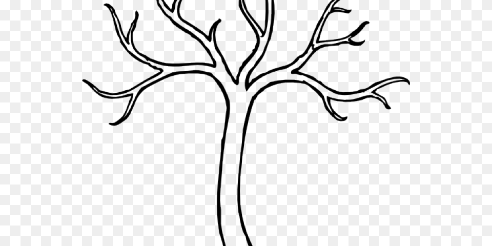 Bare Tree Clip Art, Antler, Drawing Free Png