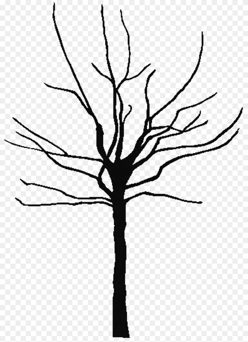 Bare Tree Clipart, Plant, Silhouette, Art, Stencil Free Png Download