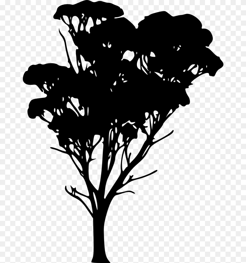 Bare Tree Silhouette Clip Art Silhouette, Gray Free Png