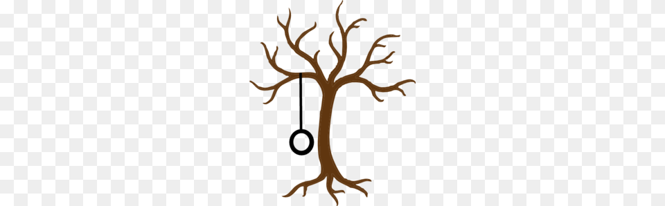 Bare Tree With Tire Swing Clip Art, Person Png Image