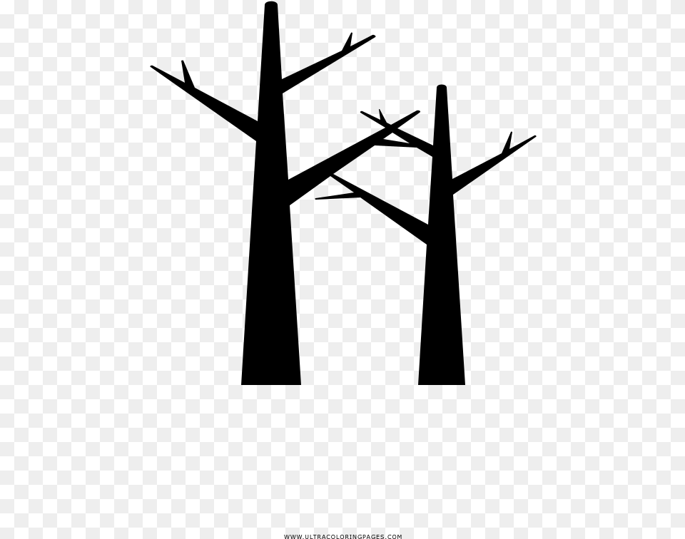 Bare Trees, Gray Free Png