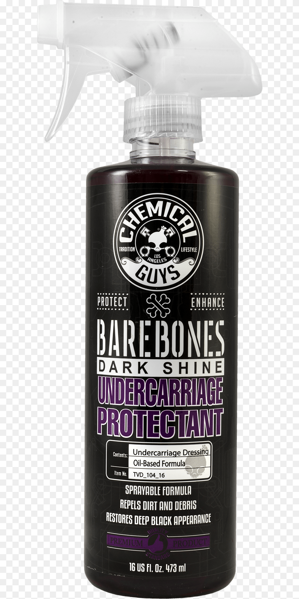 Barebones Undercarriage Spray Barebones Chemical Guys, Bottle, Tin, Cosmetics, Perfume Png