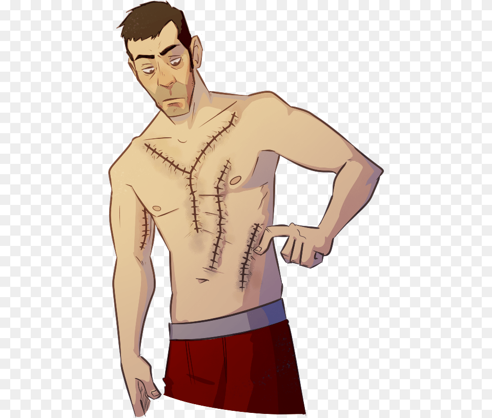 Barechested, Adult, Back, Body Part, Male Free Png