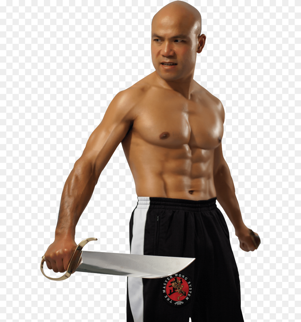 Barechested, Weapon, Sword, Person, Man Png