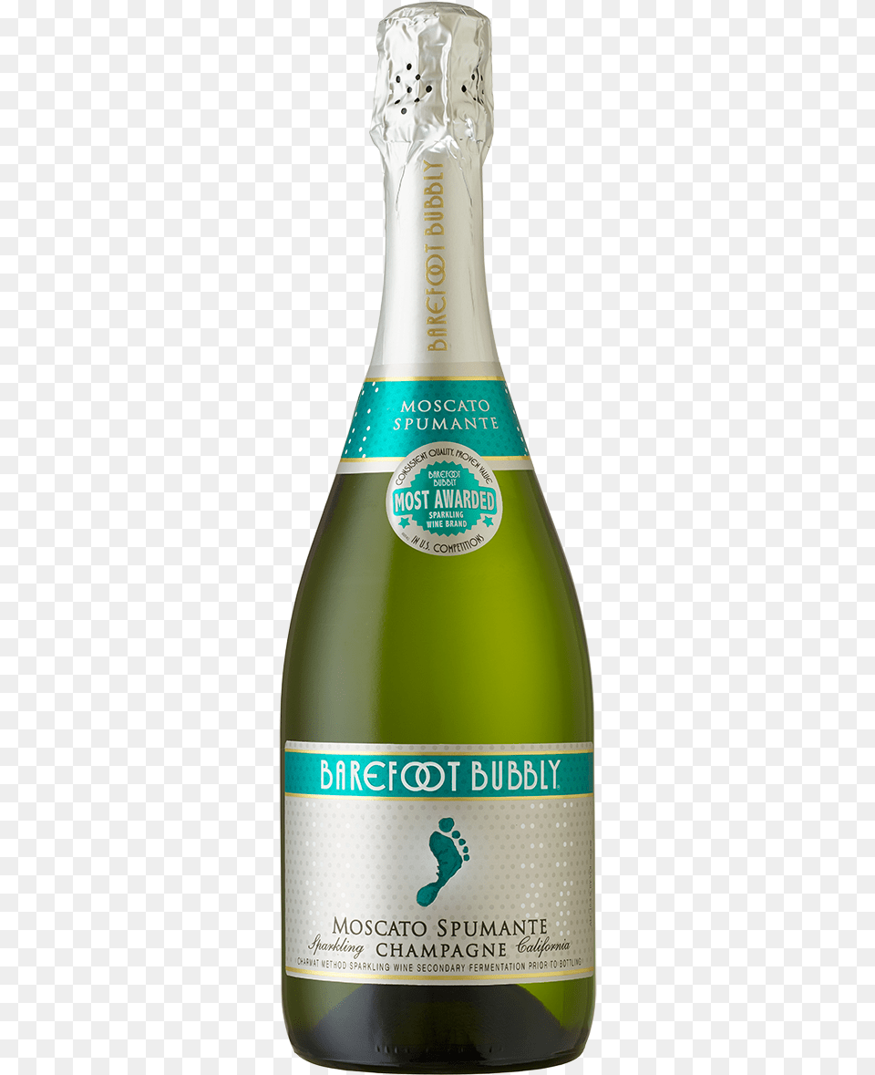 Barefoot Bubbly Moscato, Alcohol, Beer, Beverage, Bottle Png