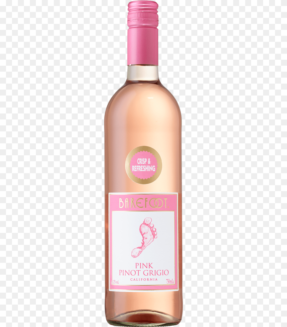 Barefoot Pink Pinot Grigio Wine Barefoot Pink Pinot Grigio, Bottle, Alcohol, Beverage, Liquor Free Transparent Png
