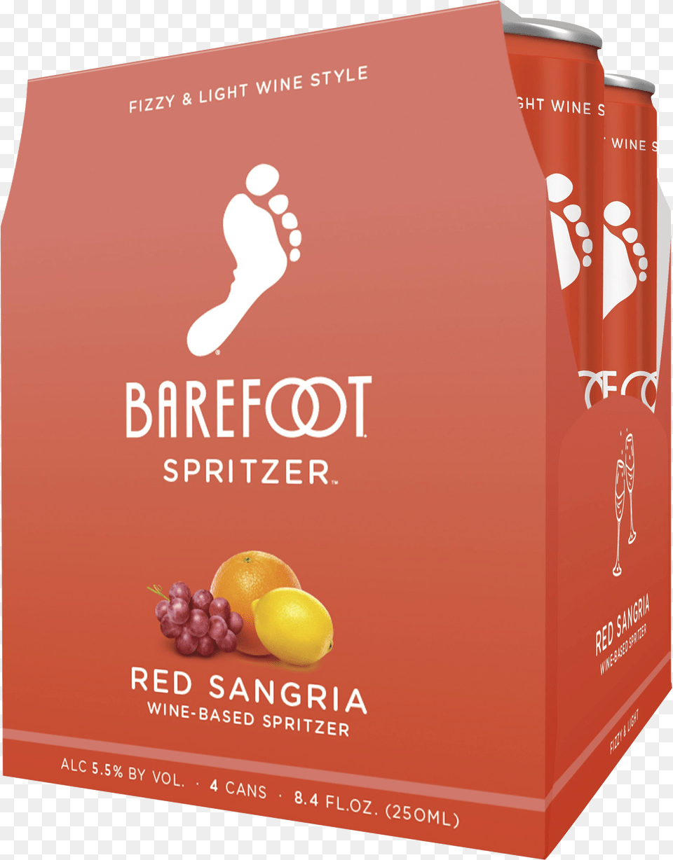 Barefoot Red Sangria 187ml 4pk Barefoot Rose Spritzer Price, Advertisement, Poster, Food, Fruit Png