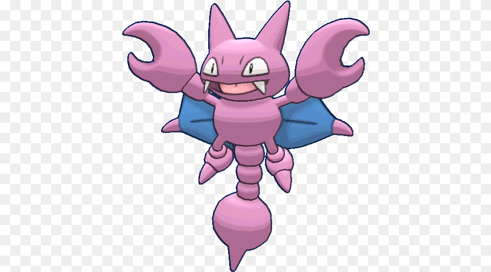 Barelysuper Pokedex Gligar Gif, Purple, Animal, Fish, Sea Life Png Image