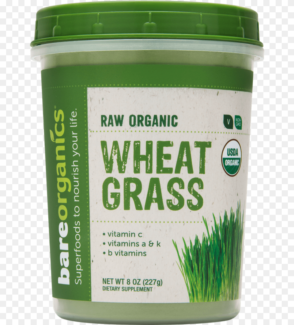 Bareorganics Hierba De Trigo En Polvo 227g Bareorganics Wheatgrass Powder Raw Organic, Herbal, Herbs, Plant, Dessert Free Transparent Png