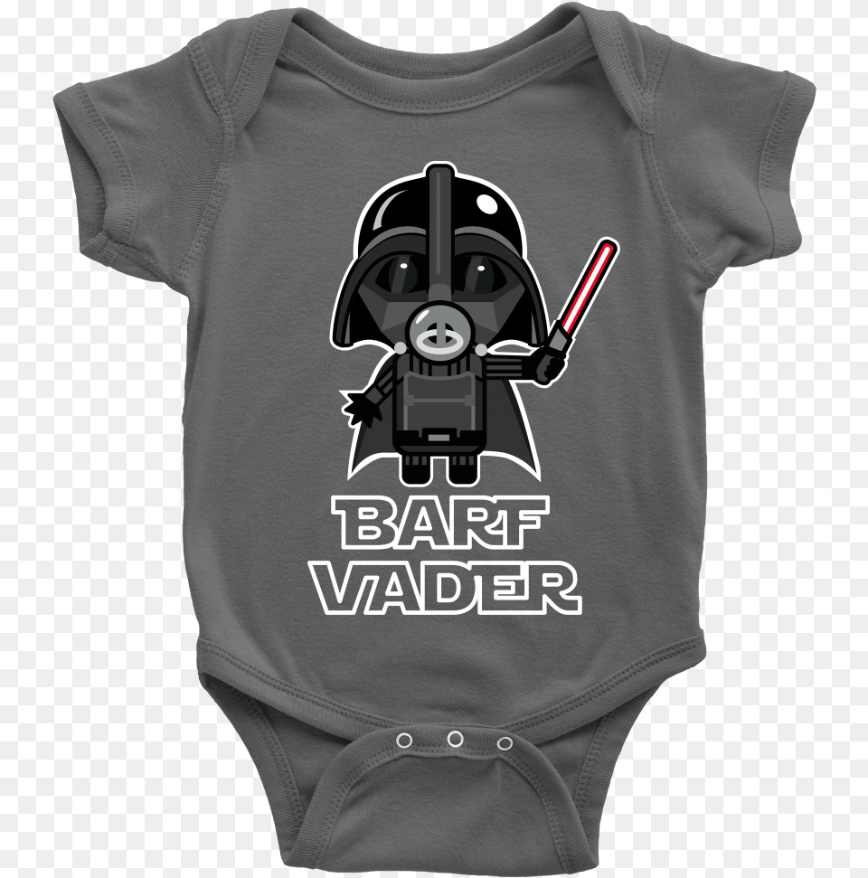 Barf Vader Baby Onesie Baby Onesies Hello I M New Here, Clothing, T-shirt, Shirt, Knitwear Free Png Download