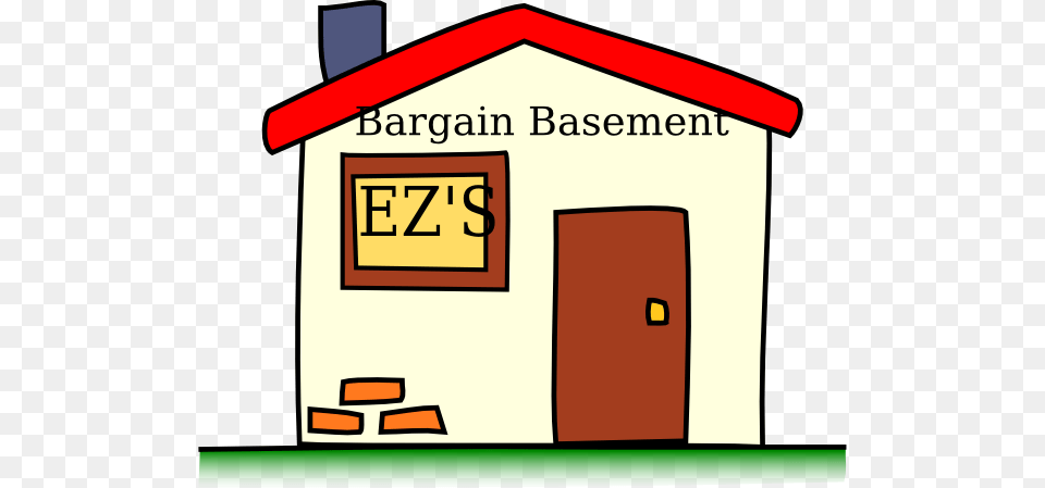 Bargain Basement Clip Art, Architecture, Building, Shelter, Outdoors Free Png Download