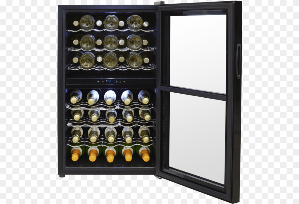 Baridi 43 Bottle Dual Zone Wine Cooler Fridge Touch Display Case, Device, Appliance, Electrical Device Free Png Download