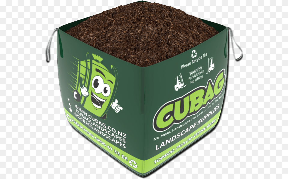 Bark Mulch 1m3 Bulk Bag Open Seashell, Soil, Plant, Potted Plant, Tobacco Free Png
