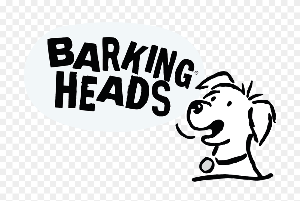 Barking Heads Logo, Sticker, Stencil, Baby, Person Png Image
