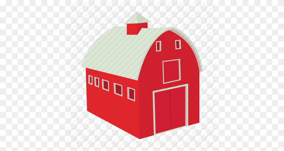 Barn Cartoon Door Farm House Red Wooden Icon, Architecture, Building, Countryside, Nature Png Image
