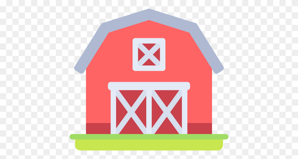 Barn Flat Icon, Architecture, Building, Countryside, Farm Png Image