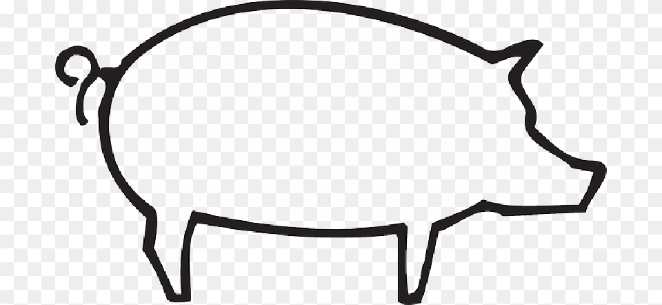 Barn Outline Clipart, Animal, Boar, Hog, Mammal Free Png