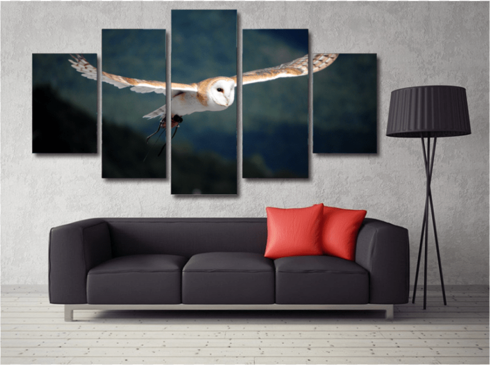 Barn Owl Flying Iron Man 5 Panel Poster, Furniture, Lamp, Couch, Interior Design Png