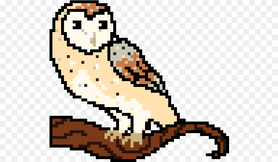 Barn Owl Pixel Art, Animal, Bird, Qr Code Free Transparent Png