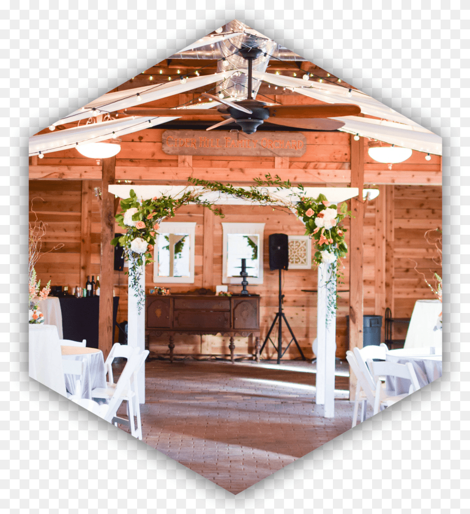 Barn Wedding Hexagon, Interior Design, Indoors, Appliance, Wood Png