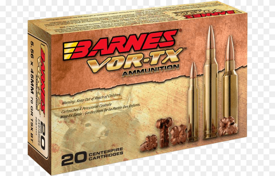 Barnes Vor Tx, Ammunition, Weapon, Bullet Free Png