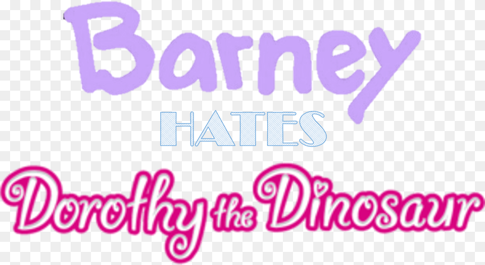 Barney And Friends, Purple, Text Free Png Download