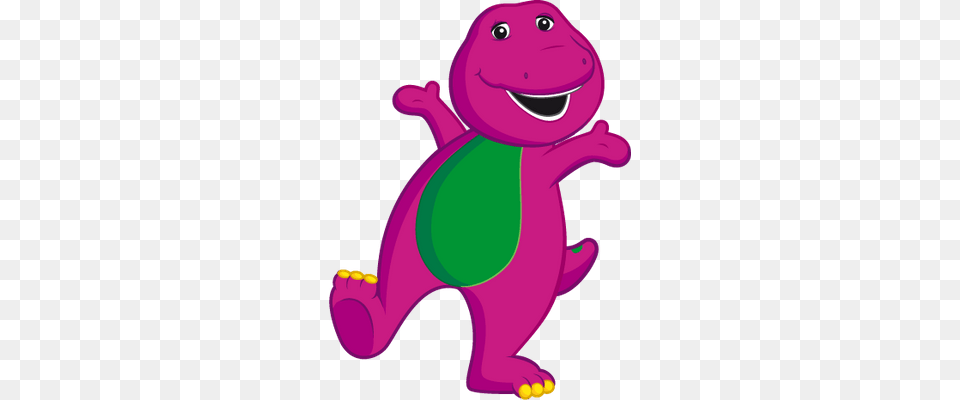 Barney Dancing Transparent, Purple, Animal, Wildlife, Cartoon Free Png Download