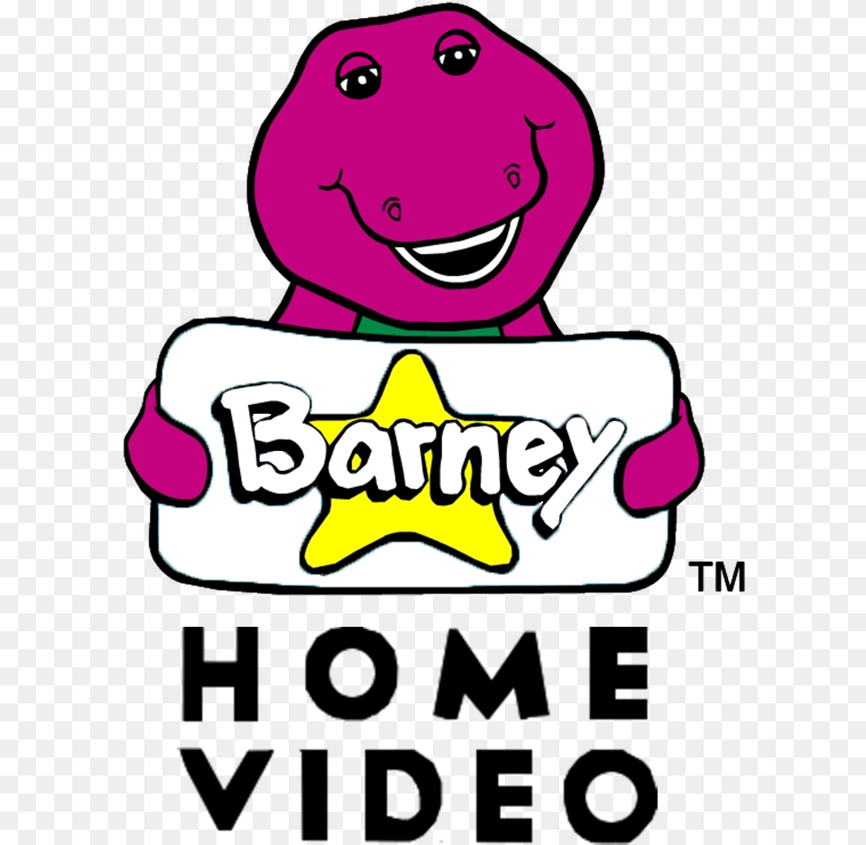 Barney Home Video Barney, Sticker, Face, Head, Person Free Png Download