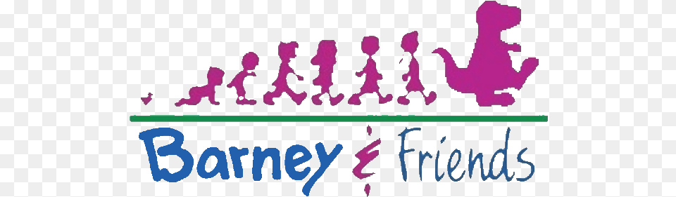 Barney Logo Barney Amp Friends, People, Person, Purple, Baby Free Png