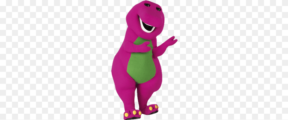 Barney Mascot Standing Barney The Dinosaur Costume, Plush, Toy, Baby, Person Free Png Download