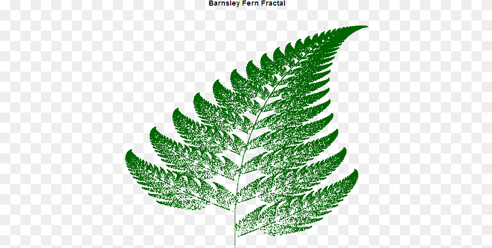 Barnsley Fern Fractal Barnsley Fern C, Leaf, Plant Png Image